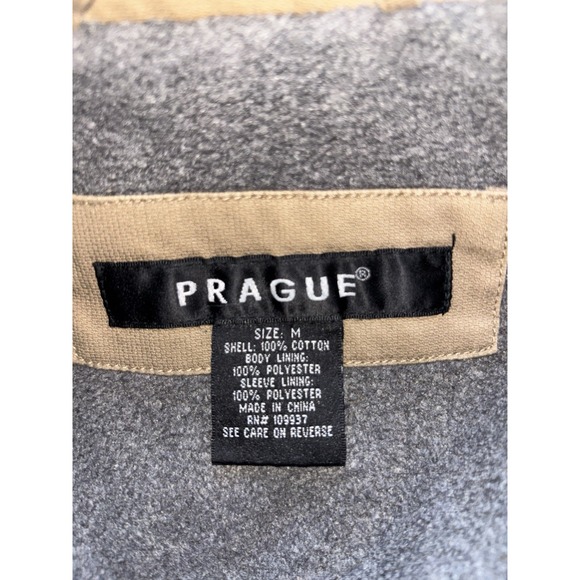 Prague Men's Utility Bomber Jacket  100% Cotton Lined Workwear - Picture 12 of 13